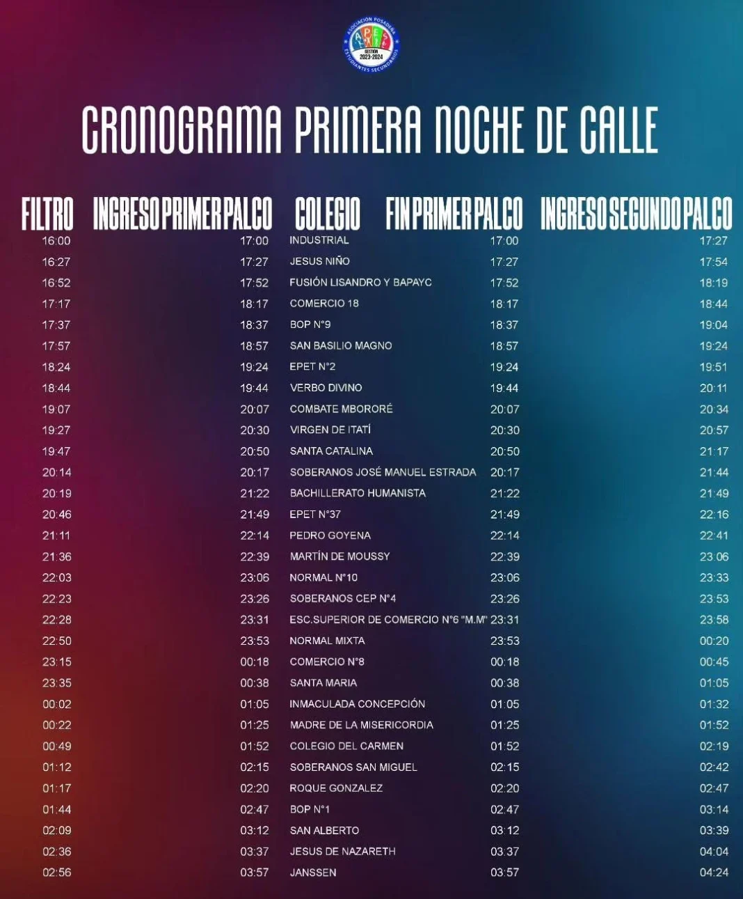 con-transmision-en-vivo-de-misiones-online,-hoy-inicia-la-estudiantina-posadena-2024:-cronograma,-cortes-de-calle-y-todos-los-detalles-de-la-primera-noche