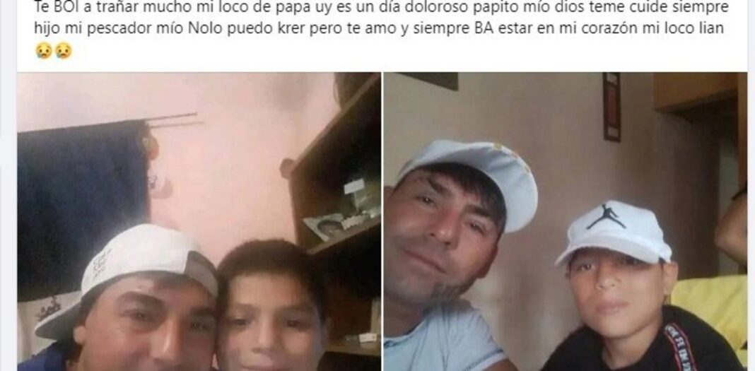 la-emotiva-despedida-del-padre-de-lian,-el-nene-de-12-anos-que-fue-encontrado-muerto-en-salto:-«siempre-estaras-en-mi-corazon»